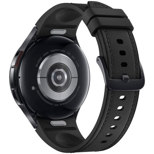 Samsung Galaxy Watch 6 Classic 47mm LTE - Black Stainless Steel w/Black Leather Band - SM-R965UZKAXAA