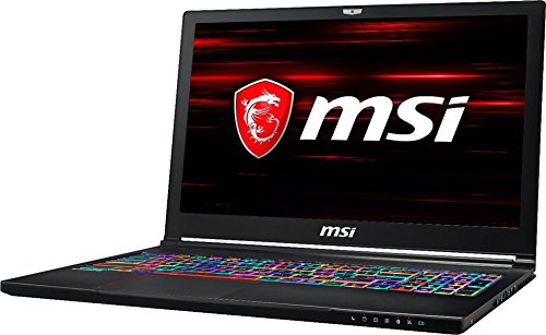 MSI 15.6" Gaming Laptop - Intel i7, 16GB RAM, GTX 1060, 1TB HDD + 256GB SSD, Aluminum Black - GS63 STEALTH-010