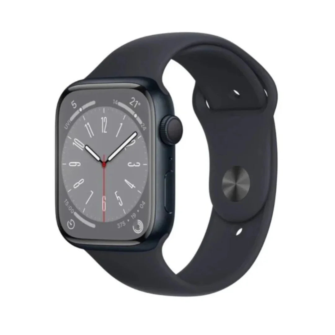Apple Watch Series 8 (GPS) 45mm Aluminum Case - M/L Midnight Sport Band - MNUL3LL/A