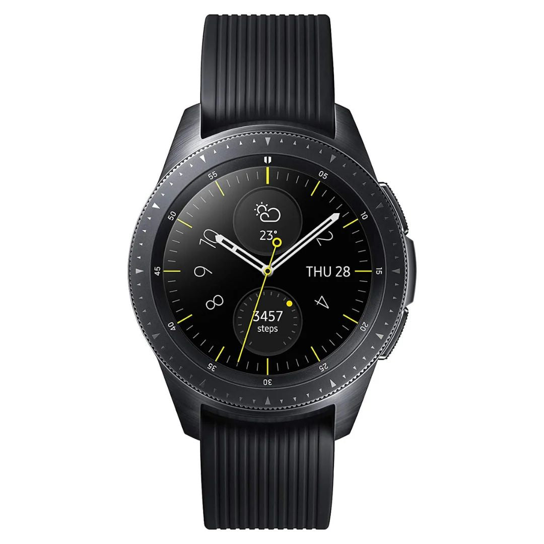 Samsung Galaxy Watch 42mm 4G LTE Stainless Steel Midnight Black SM-R815UZKAXAR