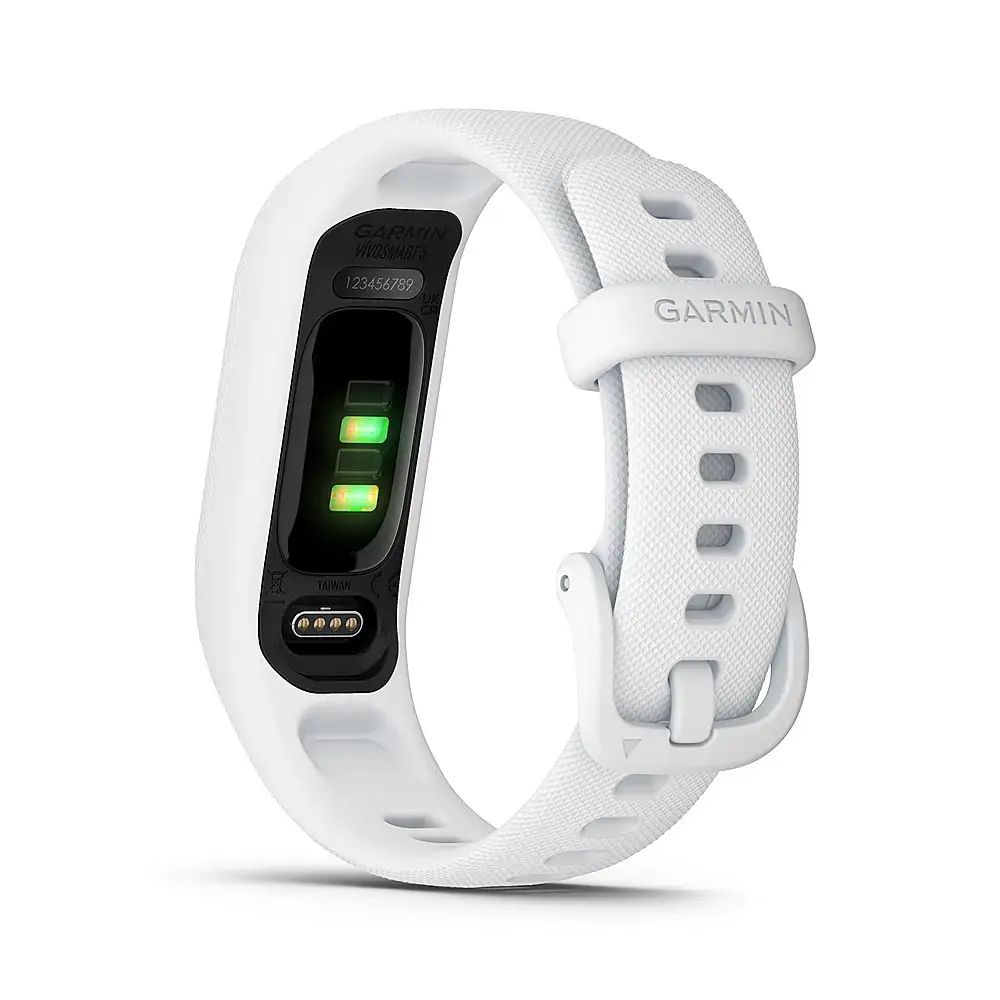 Garmin v?vosmart 5 Smart Fitness Tracker + Heart Rate ? Small/Medium ? White ? 010-02645-01