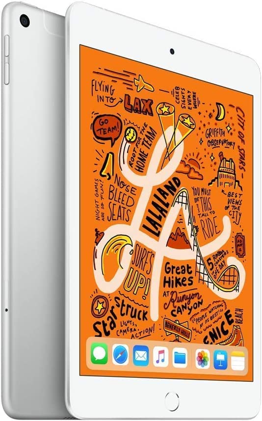 Apple iPad Mini 7.9" 5th Gen (2019) ? Wi-Fi + Cellular ? 64GB ? Silver ? MUXG2LL/A