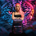 25L Backpack Neon Leopard