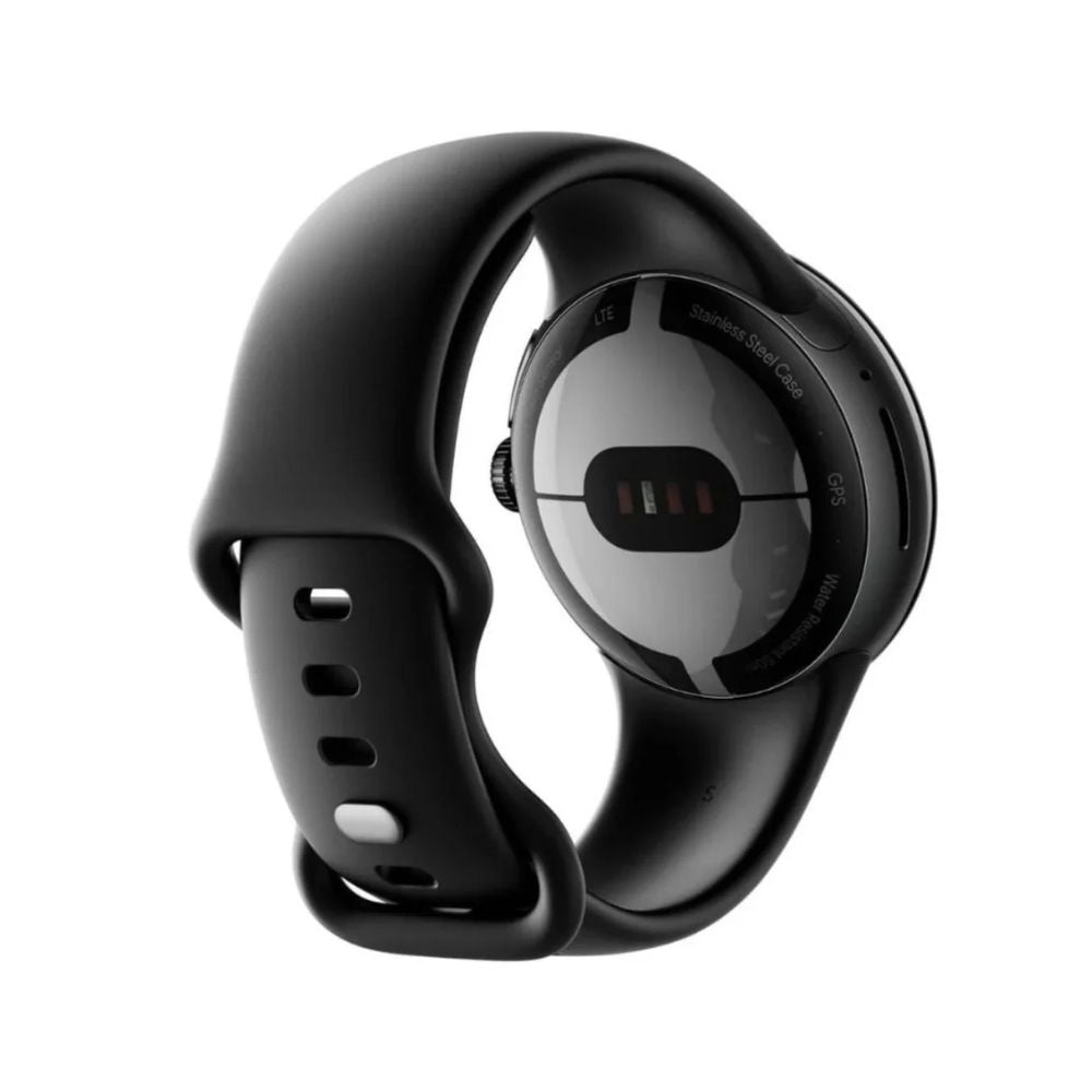 Google Pixel Watch (Wifi) 41mm Black Stainless Steel w/Obsidian Active Band - GA03119-US