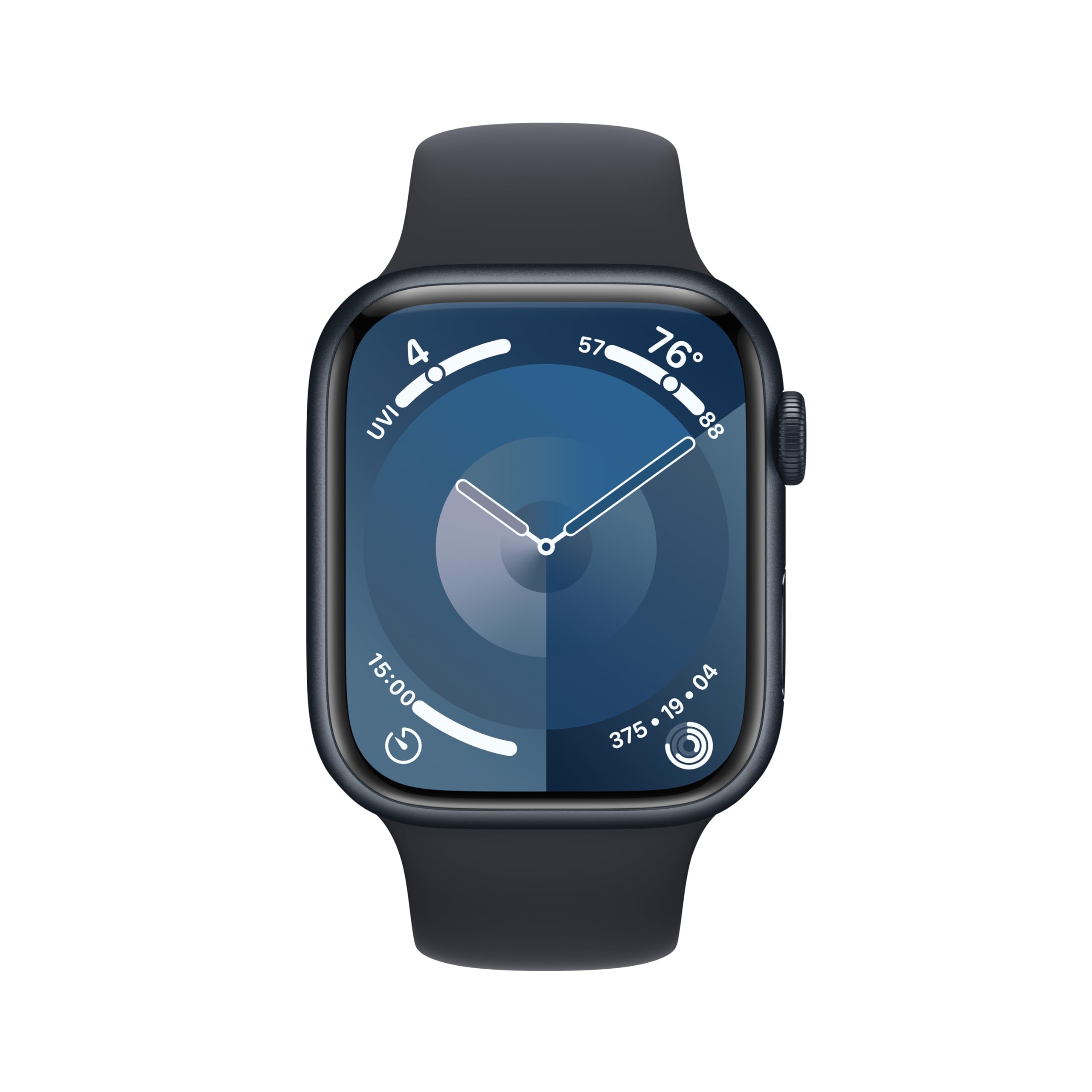 Apple Watch Series 9 GPS 45mm Midnight Aluminum Case with Midnight Sport Band - S/M - MR993LW/A