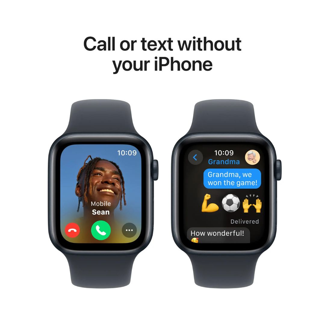Apple Watch SE 2nd Generation (GPS) 44mm Aluminum Case with Midnight Sport Band - M/L - Midnight