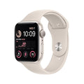 Apple Watch SE 2nd Generation (GPS) 44mm Aluminum Case with Starlight Sport Band - M/L - Starlight - MNTE3LL/A
