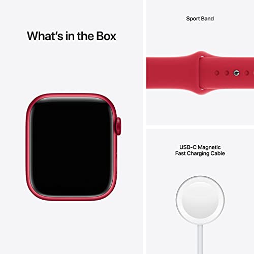 Apple Watch Series 7 GPS+CEL 45MM Red Alu W/ Red Sport Band - MKJC3LL/A