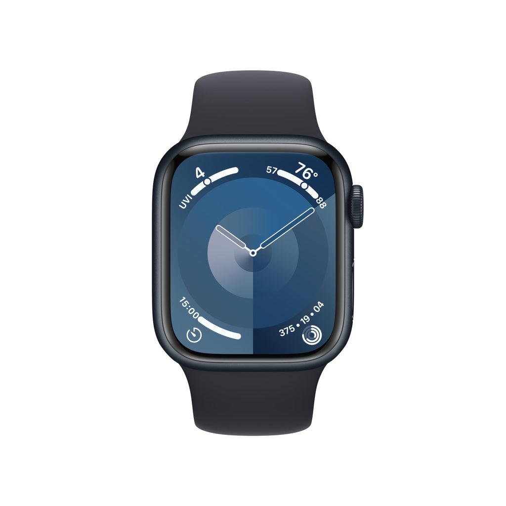 Apple Watch Series 9 (GPS) - 41mm - Midnight Aluminum Case with Midnight Sport Band - S/M - MR8W3LL/A