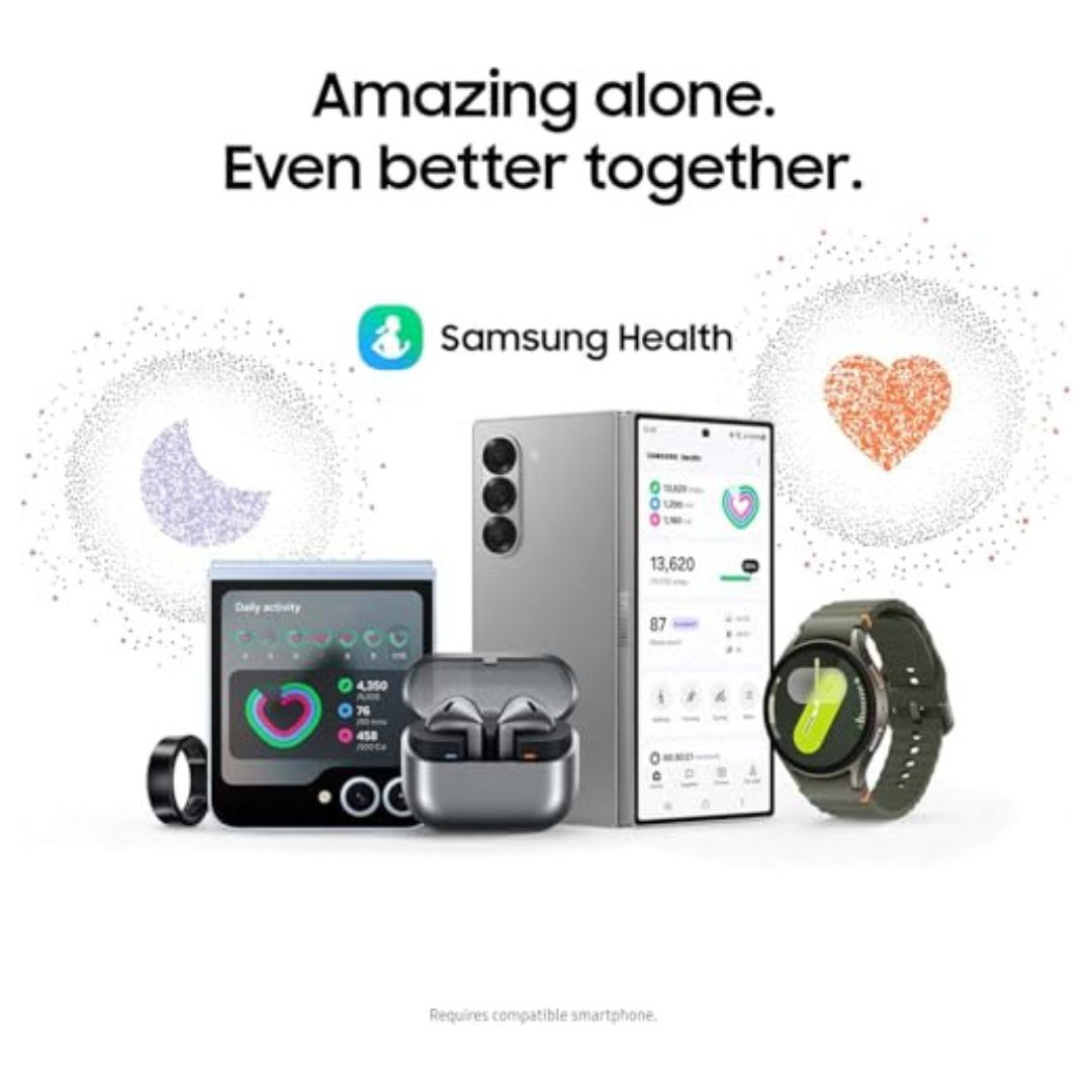 Samsung Galaxy Watch 7 40mm BT - Aluminum Cream Sports Band  - SM-L300NZEAXAA
