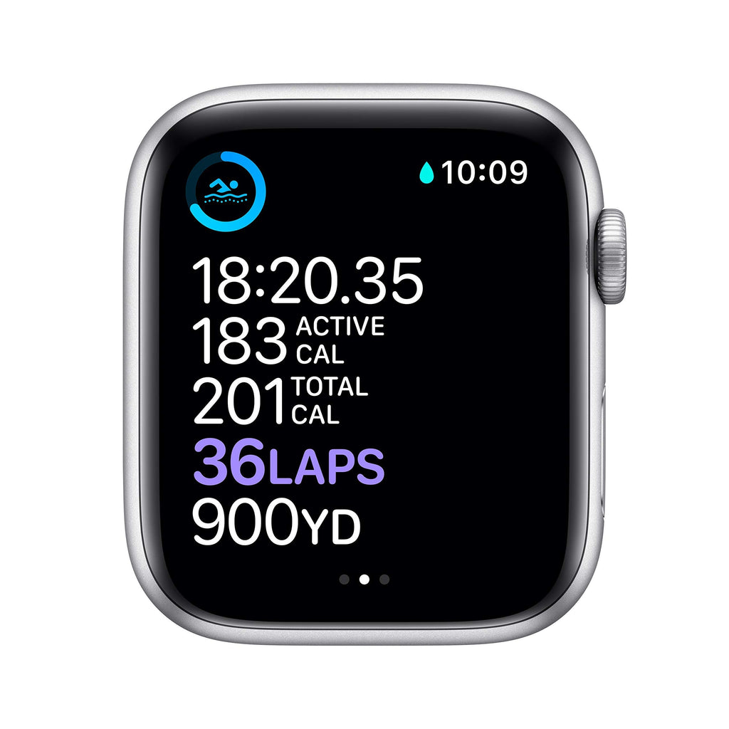 Apple Watch Series 6 44mm Silver Aluminum Case with White Sport Band GPS - M00D3LL/A