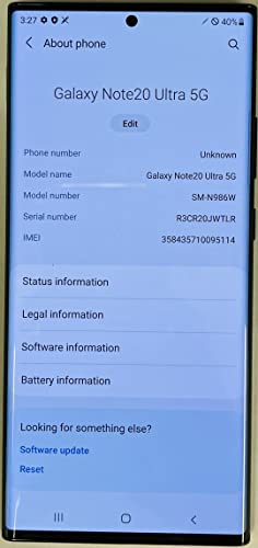 Unlocked - Samsung Galaxy Note 20 Ultra - 128GB  - Mystic Black - SM-N986UZKAXAA