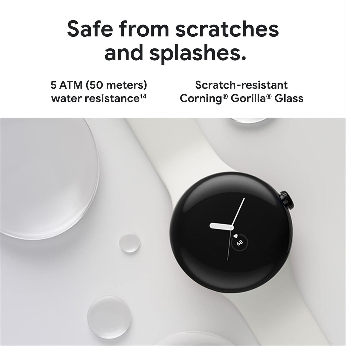 Google Pixel Watch Gold Stainless Steel Smartwatch 41mm with Hazel Active Band - Wi-Fi/Bluetooth - GA04123