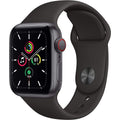 Apple Watch SE GPS 44mm Space Gray Aluminum Case with Black Sport Band-Space gray - MYDT2LL/A