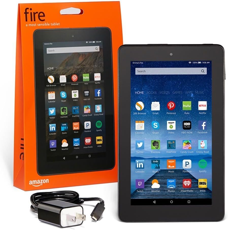 Amazon Fire 7 Tablet - 8GB - 5th Gen (2015) - Black - B00TSUGXKE