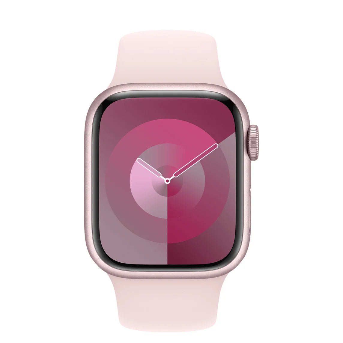 Apple Watch Series 9 (GPS) 41mm Aluminum Case with Light Pink Sport Band - S/M - Pink - MR933LL/A