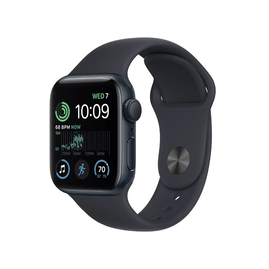 Apple Watch SE 2nd Gen (GPS) 40mm Aluminum Case w/ Midnight Sport Band (M/L) ? Midnight ? MXE93LL/A (2024)