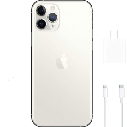 Unlocked -Apple iPhone 11 Pro Max, US Version, 64GB, Silver - MWH02LL/A