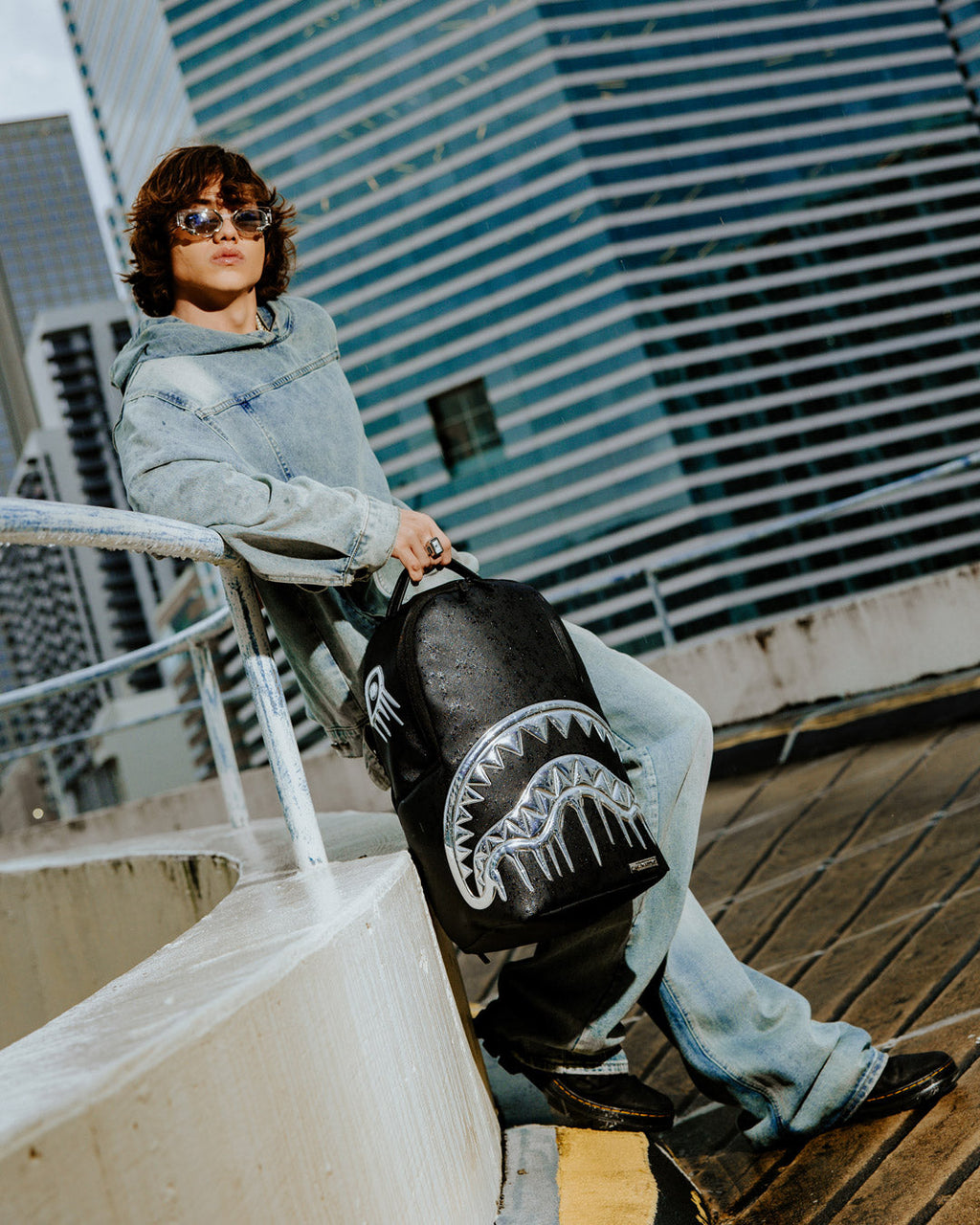 METALLIC TO THE TOUCH EXTRA DRIP BACKPACK