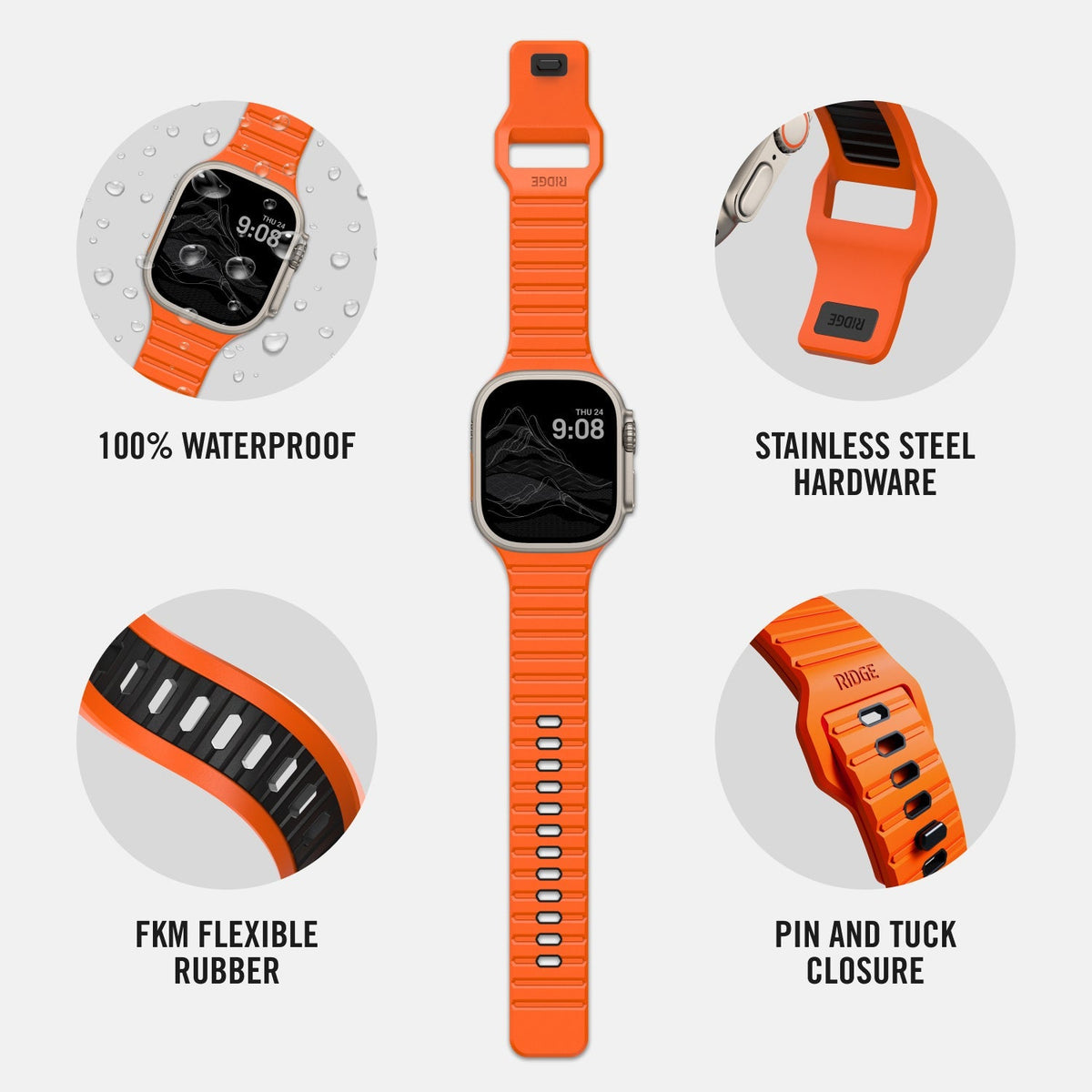Everyday Watch Straps - Ultra/46mm - Basecamp Orange