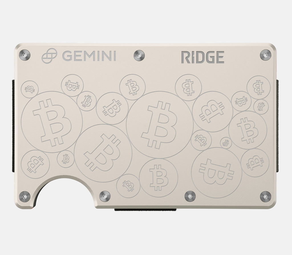 Ridge Wallet - Gemini BTC - White