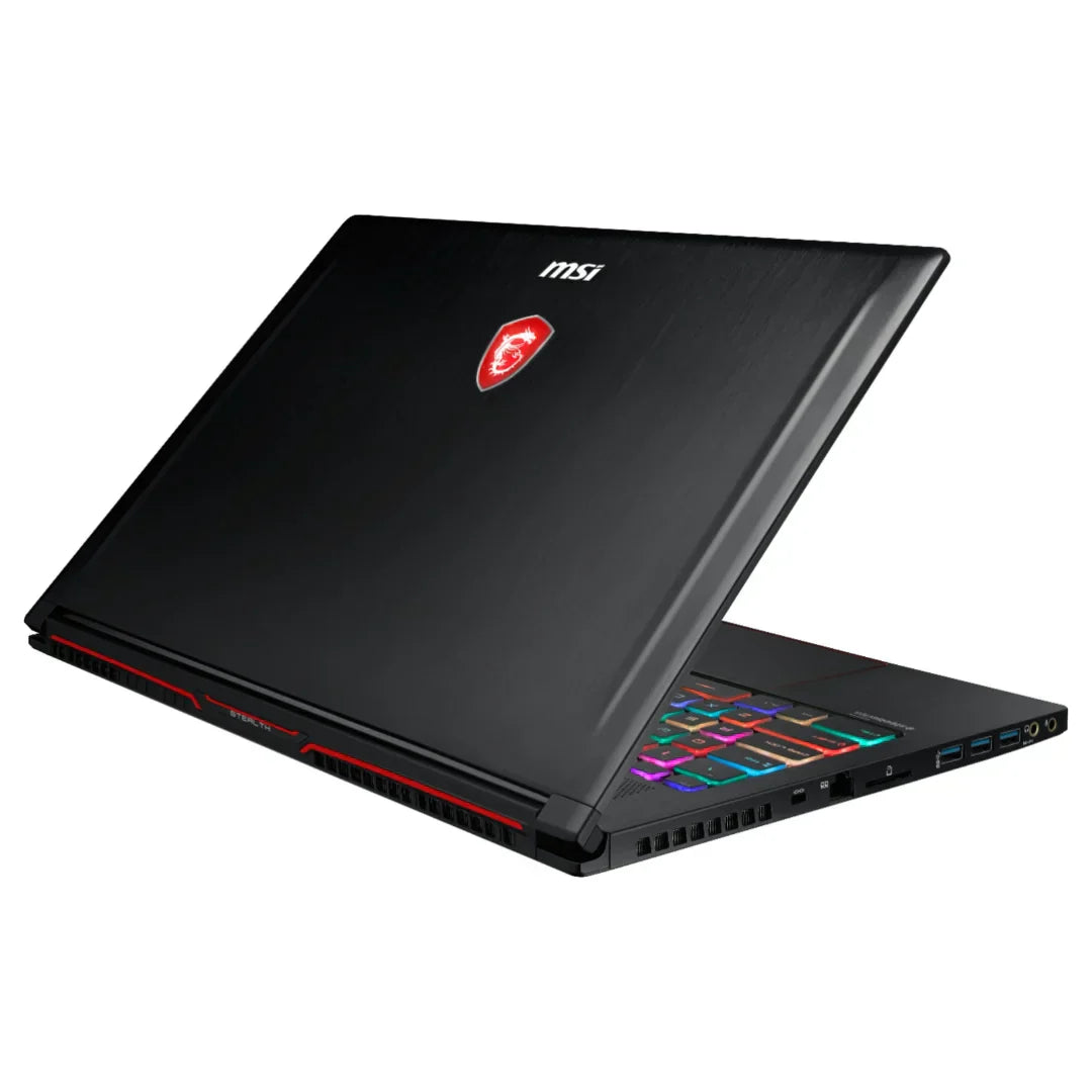 MSI 15.6" Gaming Laptop - Intel i7, 16GB RAM, GTX 1060, 1TB HDD + 256GB SSD, Aluminum Black - GS63 STEALTH-010