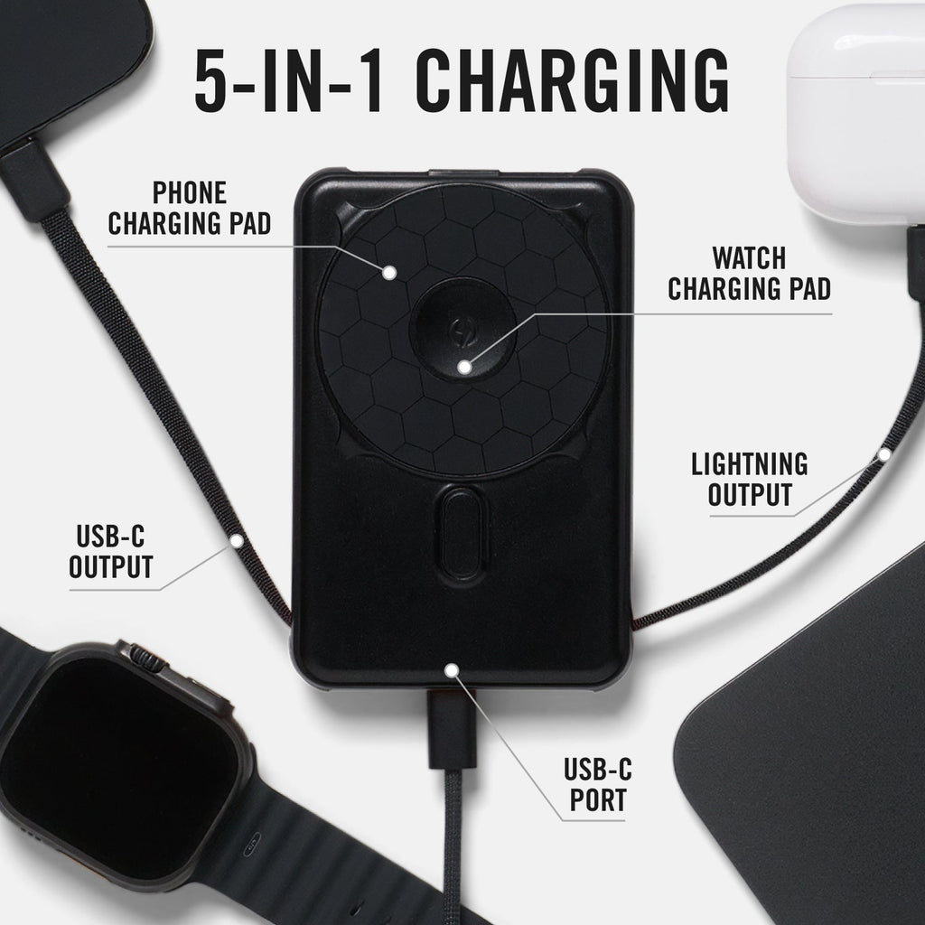 Magnetic Power Bank Bundle (2-Pack) - Matte Black / Matte Olive