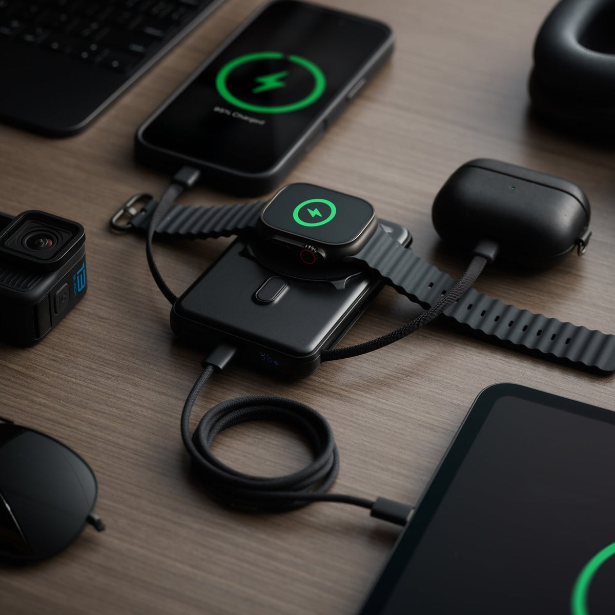 Magnetic Power Bank Bundle (2-Pack) - Matte Black / Matte Olive
