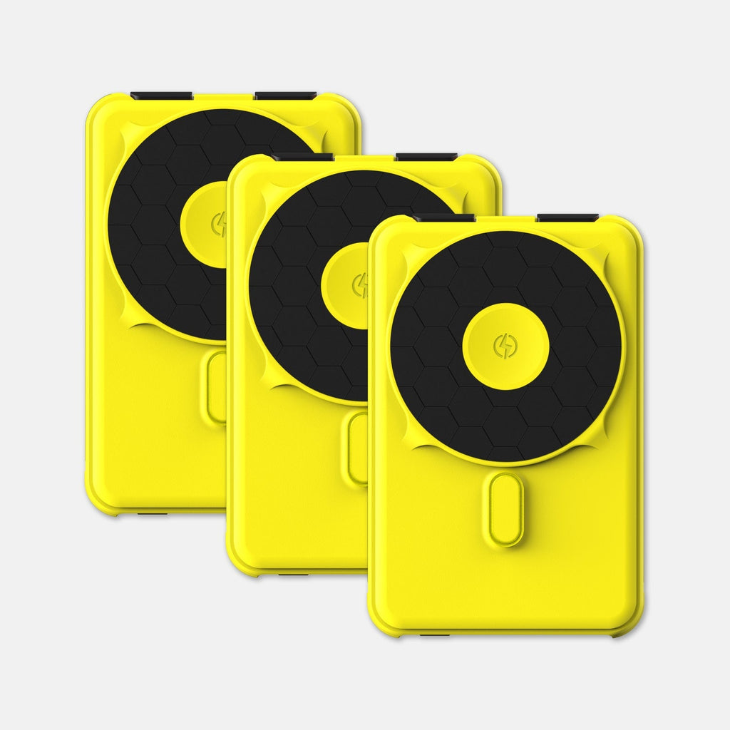 Magnetic Power Bank Bundle (3-Pack) - Hyper Lime