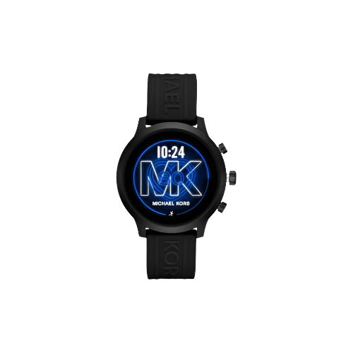 Michael Kors - Gen 4 MKGO Smartwatch 43mm Aluminum - Black With Black Silicone Band - MKT5072