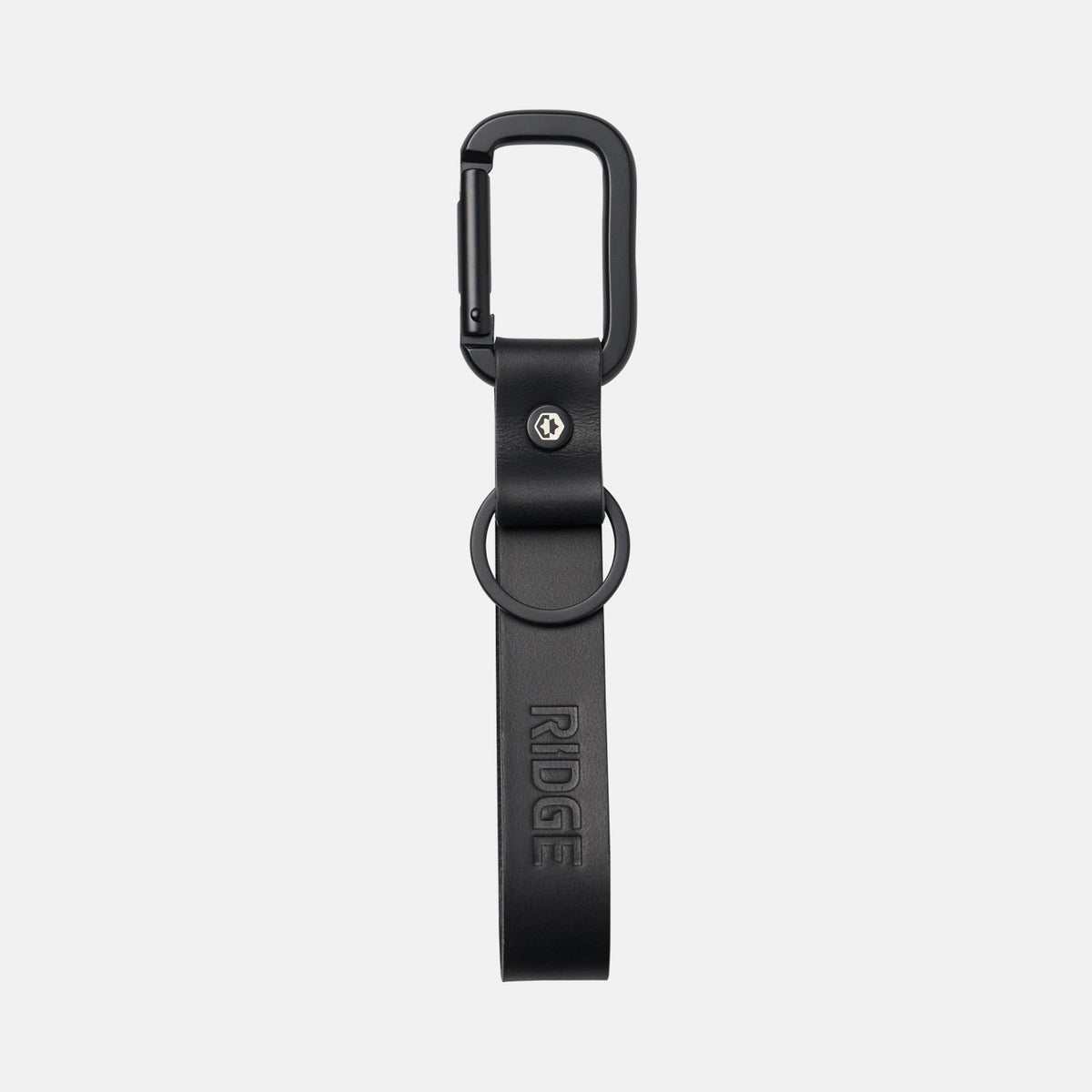 Everyday Keychain - Midnight Black Leather