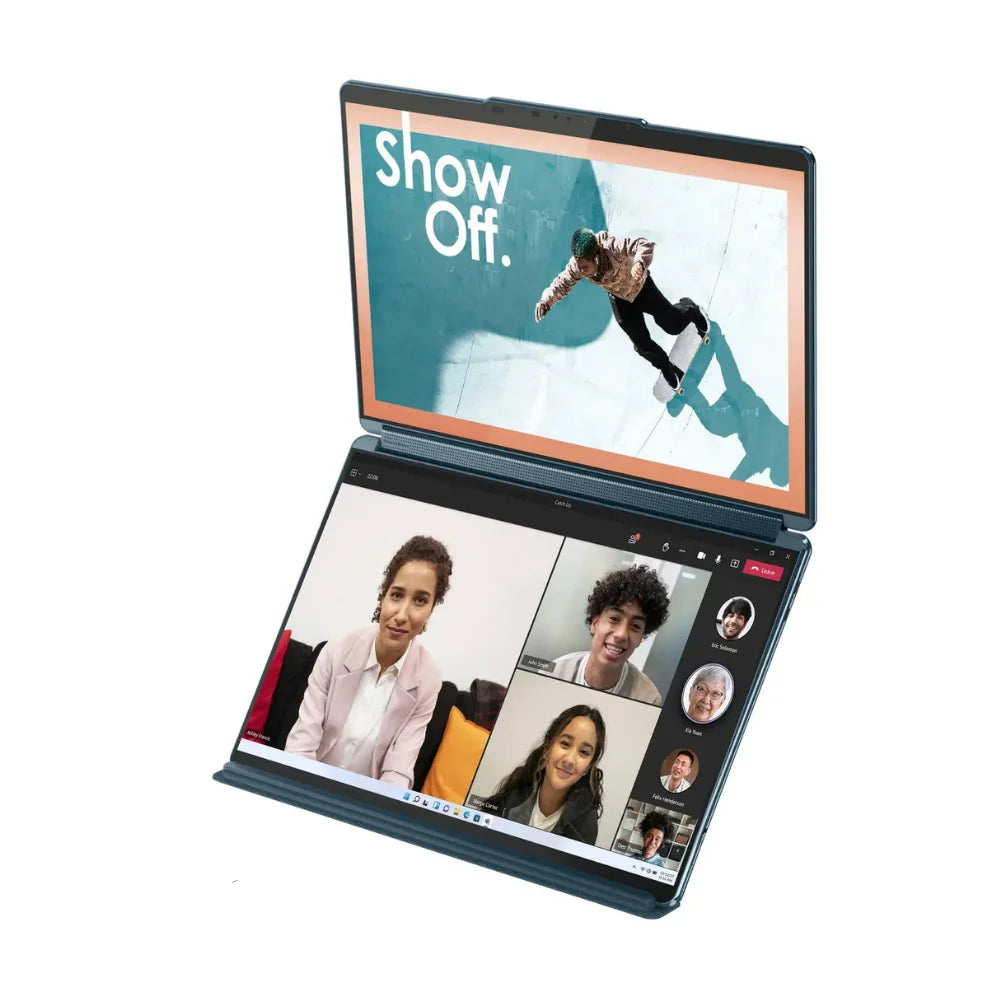 Lenovo Yoga Book 9i 2-in-1 13.3" 2.8K Dual Screen OLED Touchscreen Laptop - Intel Core i7-1355U - 16GB RAM - 1TB SSD - Tidal Teal - 82YQ003RUS