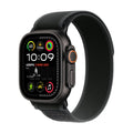 Apple Watch Ultra 2 (GPS + Cell) 49mm Black Titanium Case w/ Black Trail Loop S/M