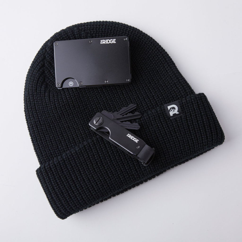 Ridge Classic Cuffed Beanie - Royal Black