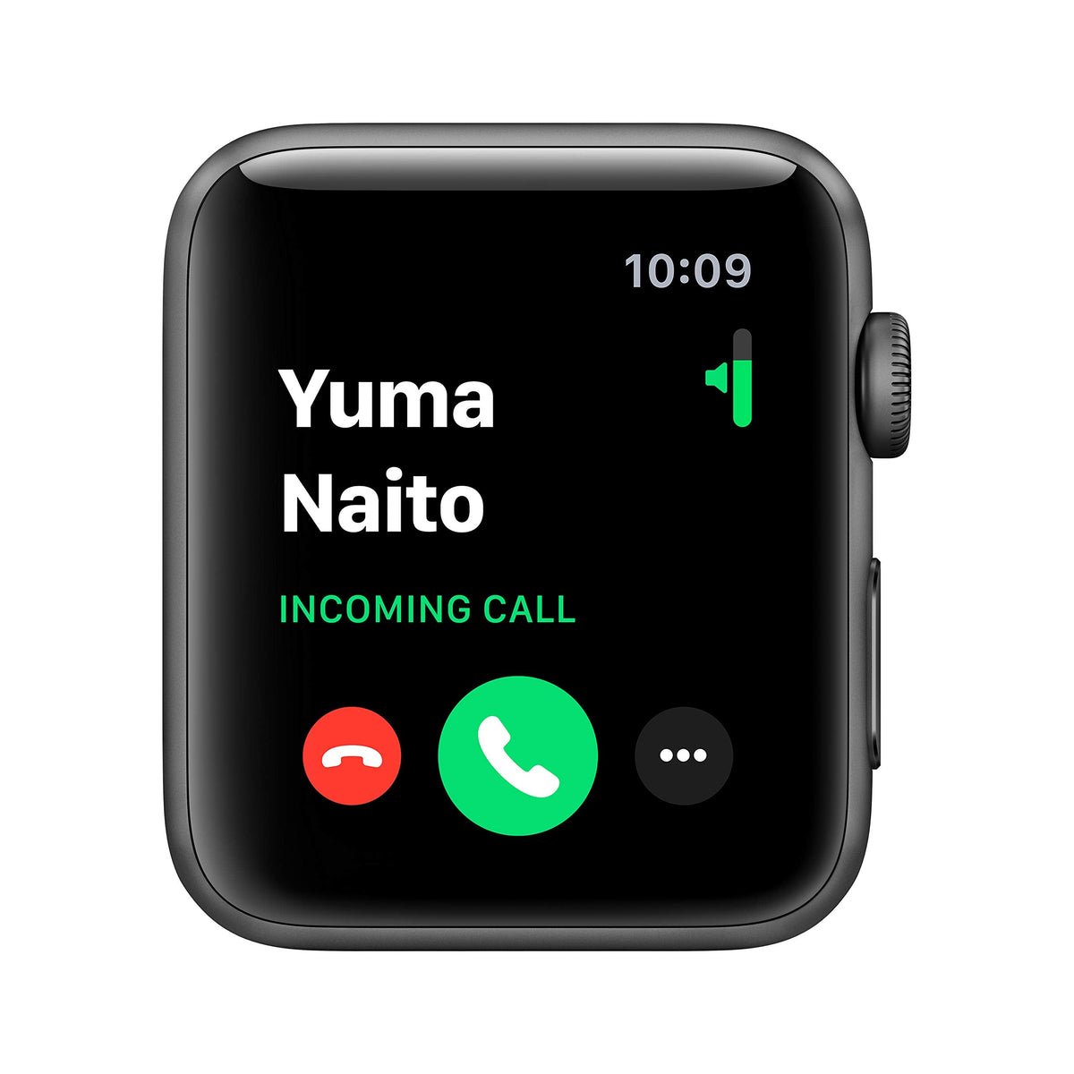 Apple Watch Series 3 (GPS+Cellular) - 42mm Space Gray Al Black Sport Band - MQK22LL/A