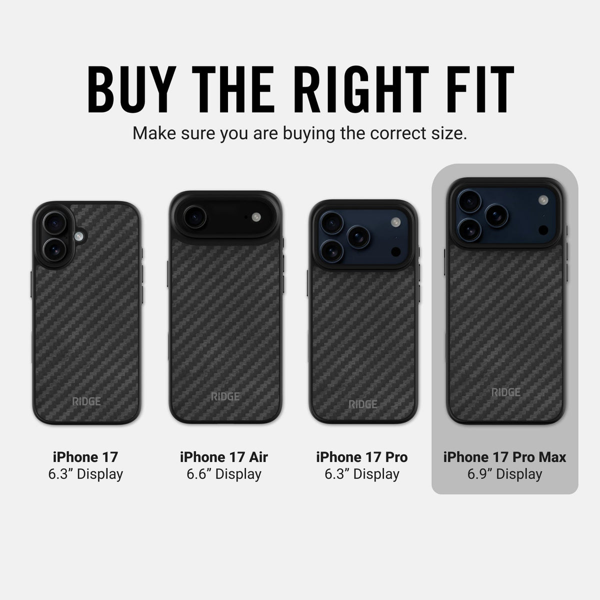 Everyday Phone Case - iPhone 17 Pro Max - Carbon